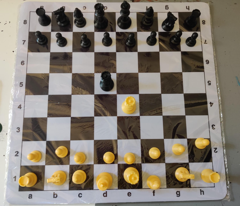 Premium Rubber chess set. (3MM thick)